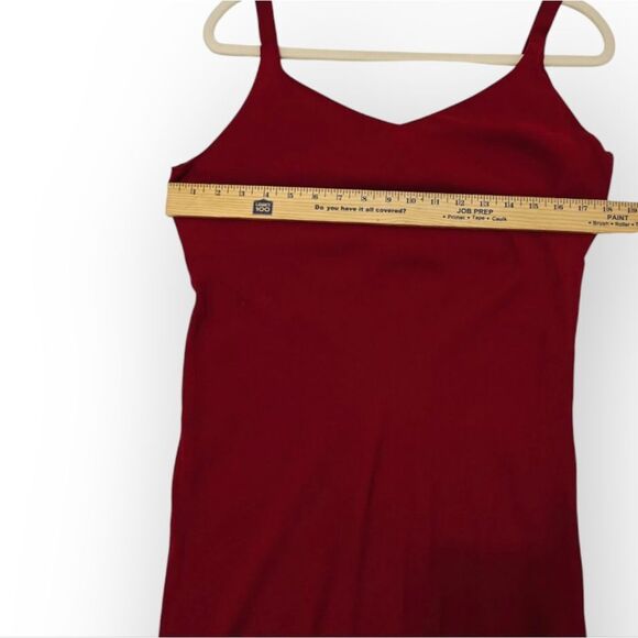 Salone De Couture 100% Silk Elegant Red Maxi Dress Sz M - Picture 4 of 10